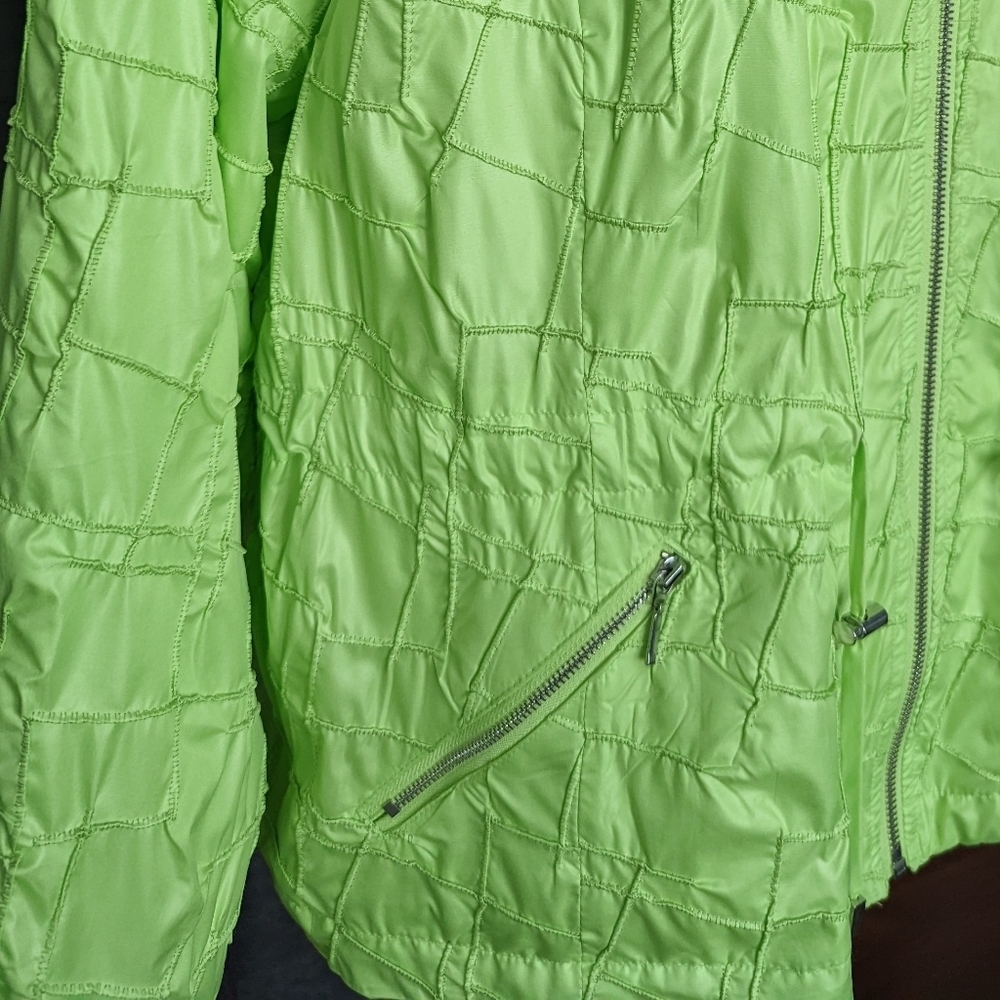 Chico's Zenergy Deena Deco Stitch Jacket Applemint - Picture 6 of 10